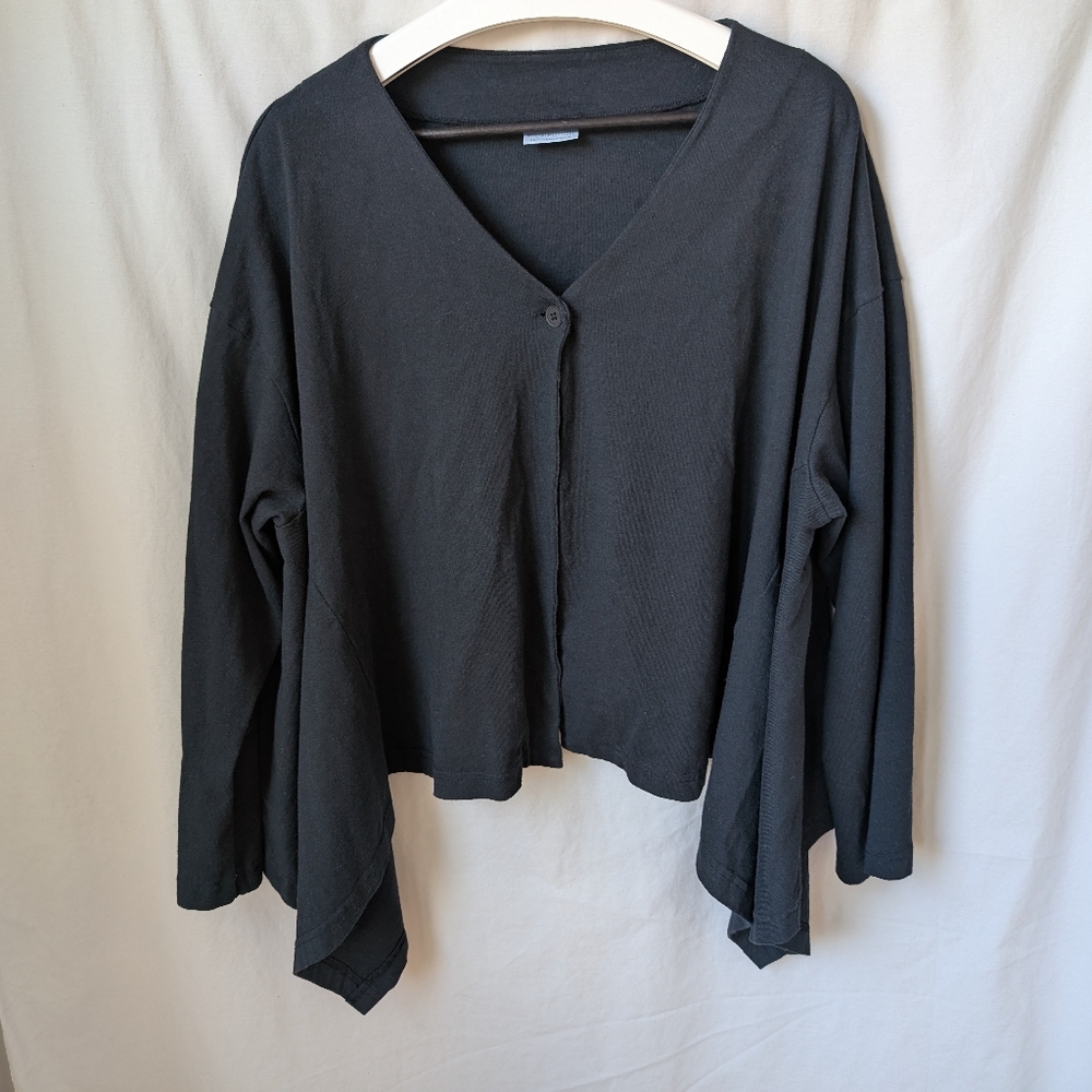 Pacificotton Bryn Walker Lagenlook Art To Wear Cardigan Oversized Medium USA
